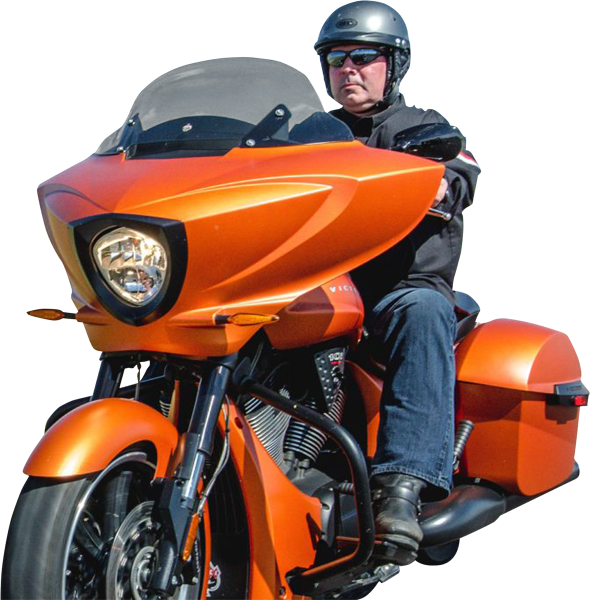 Flare® Windshield - 11" - Tinted - '10-'17 Victory