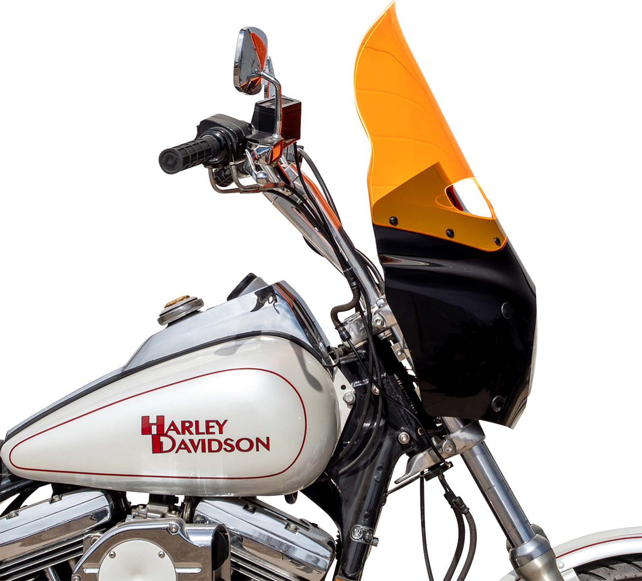 Ice Flare® Windshield - 15" - Orange Ice - Road Warrior Fairing