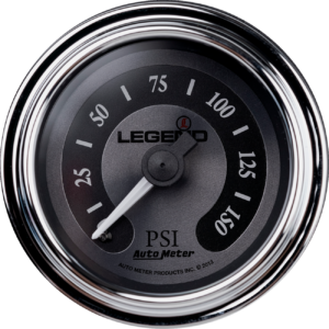 Fairing Mounted LED Backlit PSI Gauges - Titanium