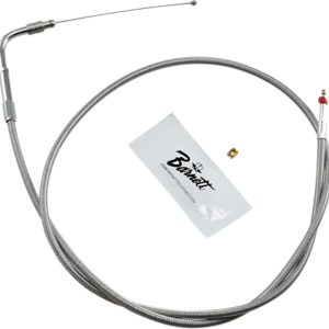 Stainless Steel Throttle Cable - +3" - '02-'07 FLH