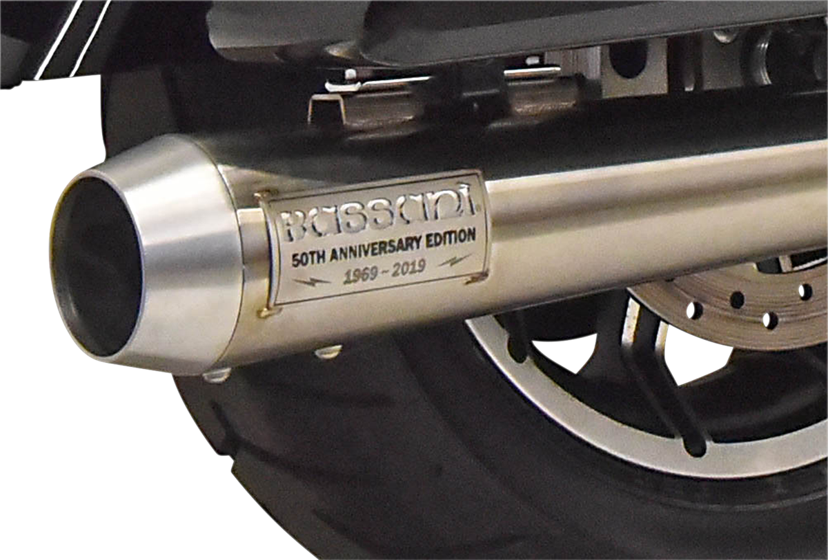 2-into-1 50th Anniversary Road Rage III Exhaust System - Stainless Steel - M8 FL