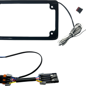 Lighted License Plate Frame - Gloss Black - RZR