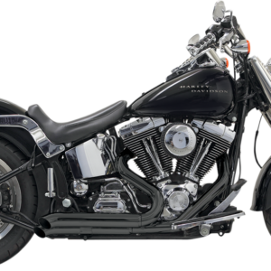 Pro Street Exhaust - Black - Turn Out - '86-'17 Softail