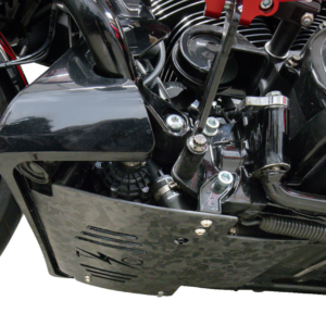 Skid Plate - Carbon Fiber/Forged - With Black Brackets - FLHX/FLTRX
