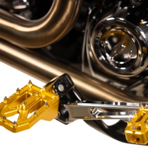 Aggressor Foot Pegs - Rear - Gold - HD '72-'25