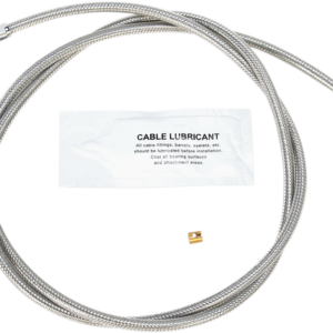Stainless Steel Idle Cable - +8" - '02-'07 Touring