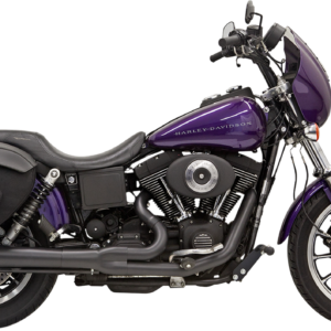 2:1 Exhaust - Black - Megaphone - Long - '91-'05 FXD