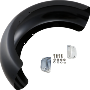 Wrapper Front Fender - Black - 18" - HD Softail