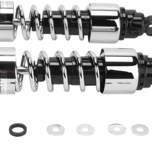 Shocks - 13" - 412 Cruiser Series - Chrome - Heavy Duty