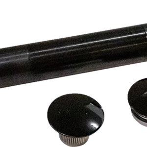 Axle Kit - Flush Mount - Front - Black w/Black End Caps