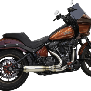 2-into-1 Super Bike Exhaust System with 4" Muffler - Stainless Steel