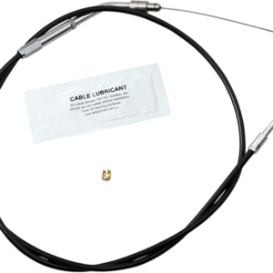Black Vinyl Throttle Cable - +6" Size - 37-1/2" Length