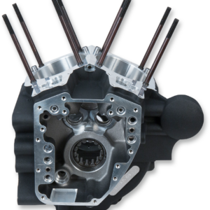 Crankcase - 3.937" Bore - Alternator Style - Wrinkle Black - Dyna