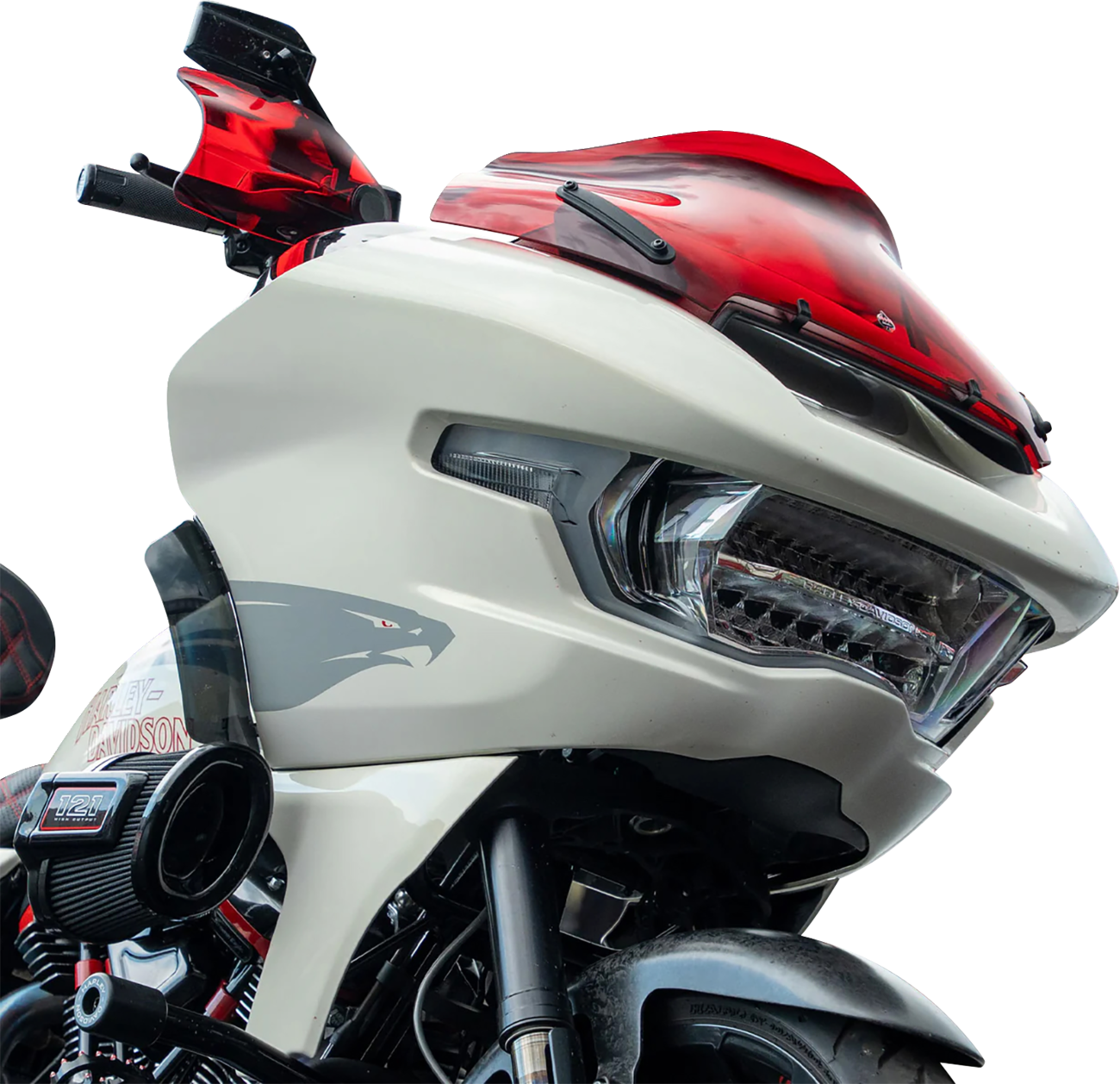 Flare® Handguards - Harley-Davidson Hydraulic Clutch - Red