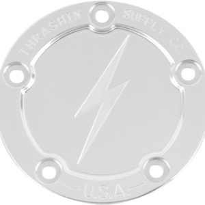 Points Cover - Dished - Polished - 5 Hole - Twin Cam