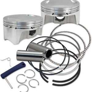 Big Bore Forged Piston Kit - 3.937" Bore - 107" Twin Cam - Standard