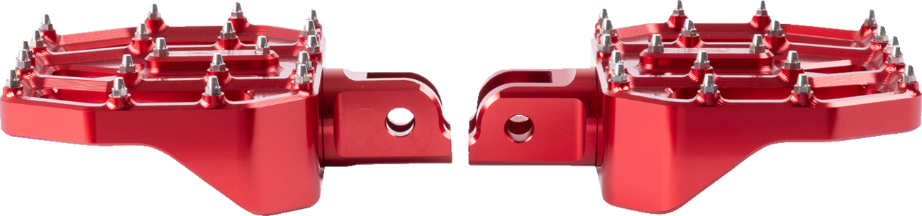 Mini Aggressor Floorboards - Red - Front