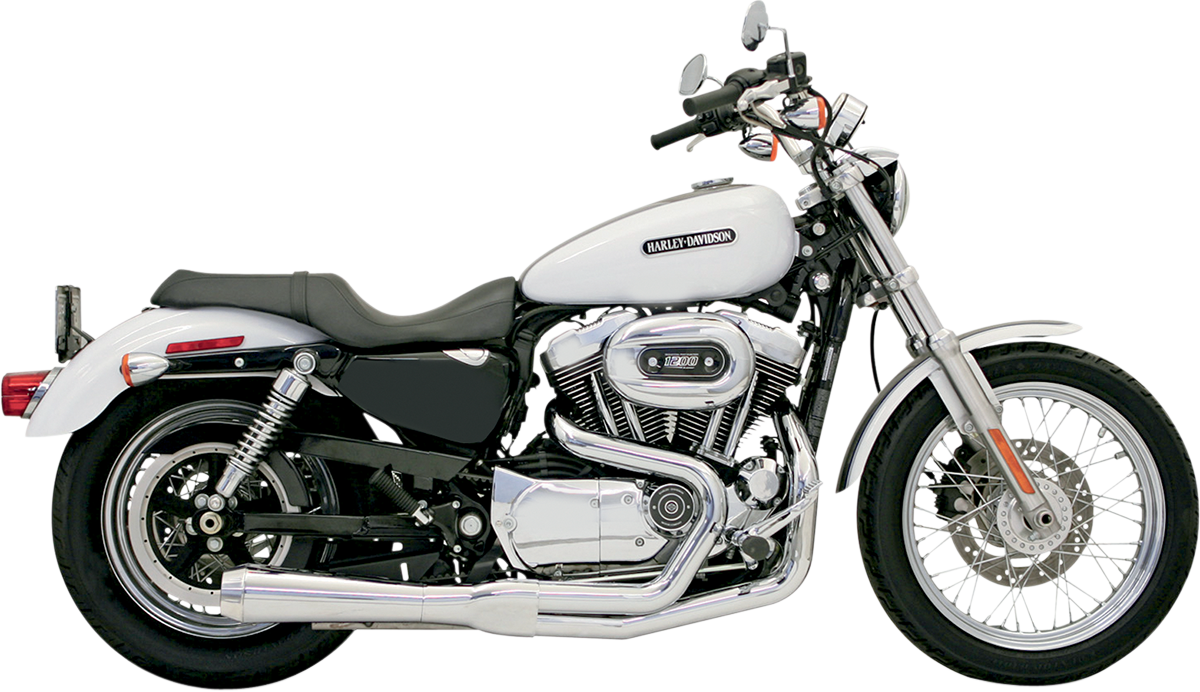 Road Rage Exhaust - Chrome - Short - '04-'13 XL
