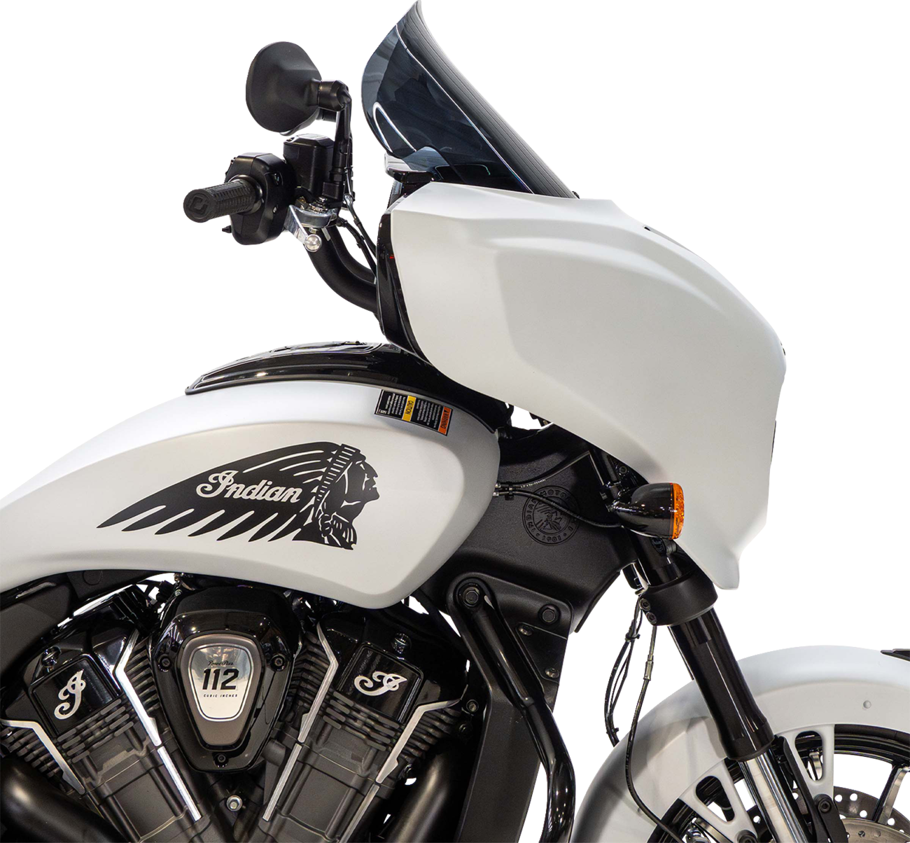 Flare® Windshield - 12" - Dark Smoke - Chieftain PowerPlus/Roadmaster PowerPlus