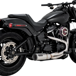 2-into-1 Hi-Output Short Exhaust System - Stainless Steel - Brushed