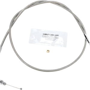 Stainless Steel Throttle Cable - +6" - Dyna/FXR/Softail