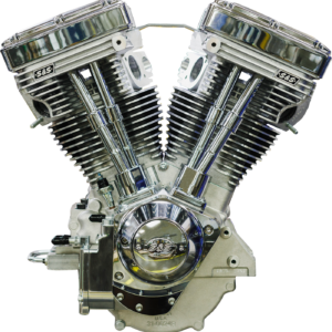 V111 Long-Block Engine- Natural - 84-'99 Custom Chasis w/Alternator Style Primary