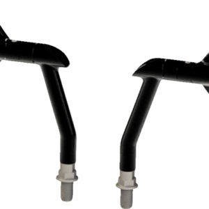 Mirrors - Radar - Side View - Oval - Black