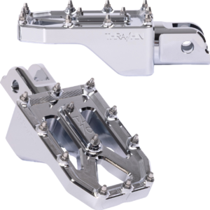 Aggressor Foot Pegs - Front - Chrome - FL/FX '18-'25