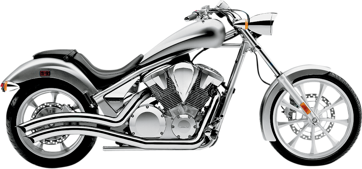 Speedster Swept Exhaust - Chrome - VT1300