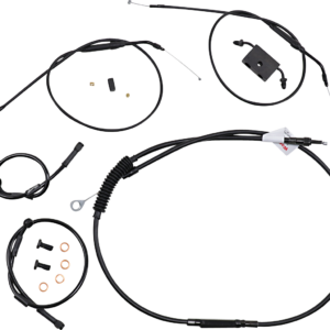 Extended Handlebar Cable and Brake Line Kit for Sportsters with ABS - Tracker/Scrambler Handlebars