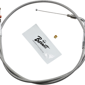 Stainless Steel Idle Cable - +6" - '01-'15 Softail