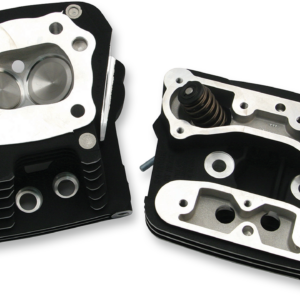 Performance Replacement Head - High Compression (76 cc) - Wrinkle Black - Evolution Big Twin