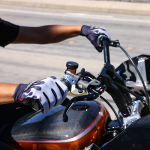 Stealth Leather Palm Flame Gloves - Gray - XL