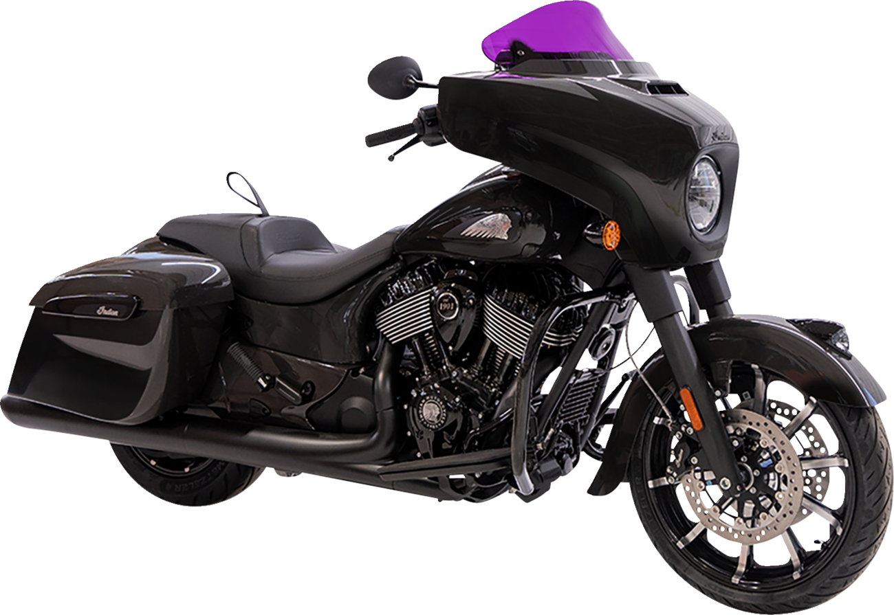 Kolor Flare® Windshield - 10" - Purple - '14-'26 Indian