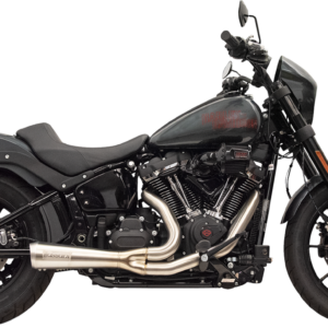 2-into-1 The Ripper Exhaust System with Megaphone Muffler - Short - Stainless - M8 Softail