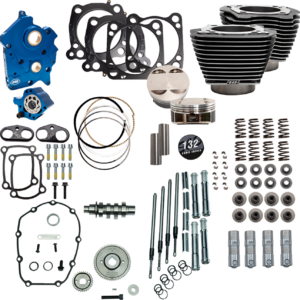132" Power Pack - 550 Gear Drive - Oil Cooled - Black Granite w/Highlight Fins - 114"/117" M8