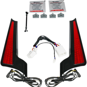 Fascia LED Light Panels - Black/Red