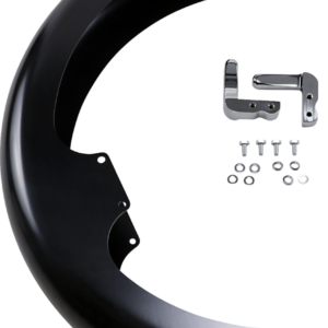Wrapper Front Fender - Black - 19" - HD Dyna/Softail