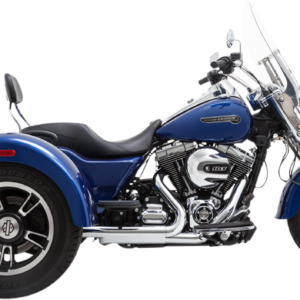 Twin Slash Slip-On Mufflers - Chrome - Freewheeler