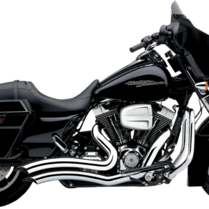 Speedster Swept Short Exhaust - Chrome - '10-'16 FL