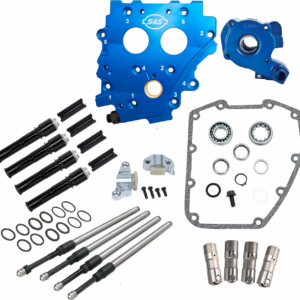Cam Chest Kit without Cams - Chain Drive - Black Pushrods - Twin Cam