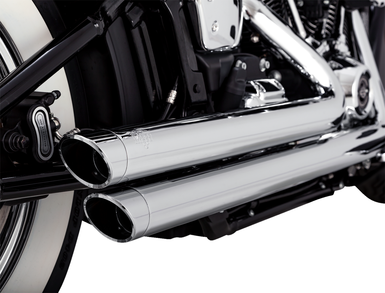 Big Shots Staggered Exhaust System - Chrome