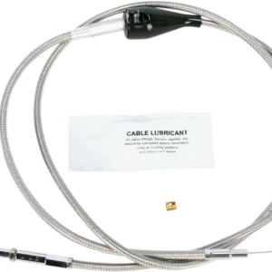 Stainless Steel Idle Cable - Cruise - +8" - '96-'01 Touring