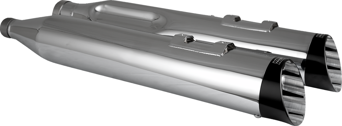 Razorback 450 Slip-On Mufflers - Chrome - M8 Bagger