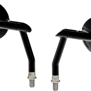 Mirrors - Hot Rod - Side View - Round - Black