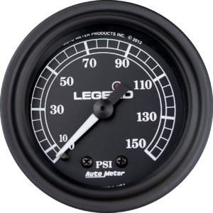 Fairing Mounted LED Backlit PSI Gauges - Black