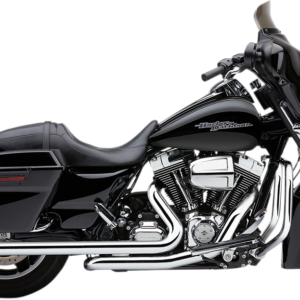 Dual Speedster Exhaust - Chrome - Fishtail - '10-'16 Dresser