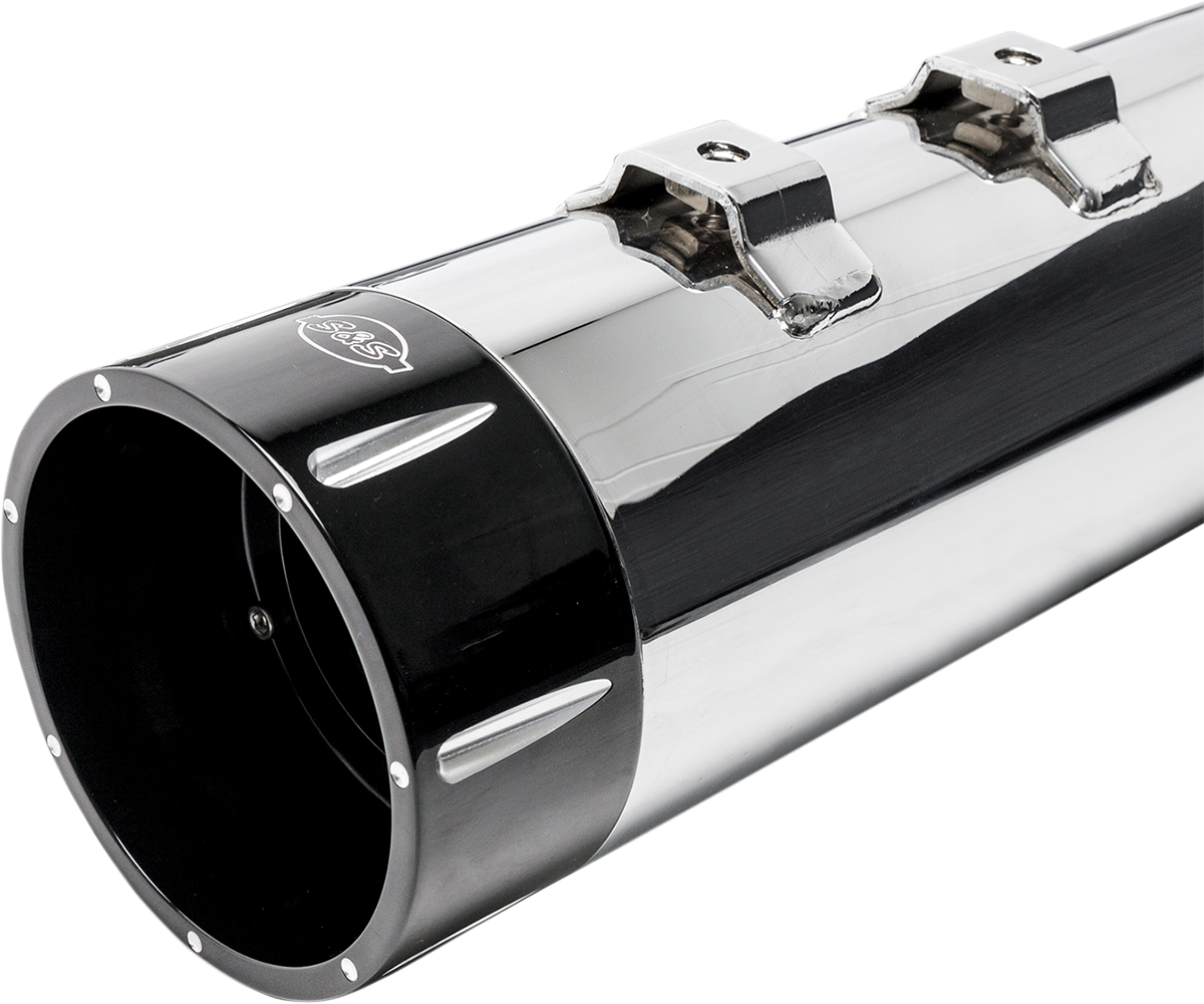 4-1/2" MK45 Performance Mufflers - Black Tracer