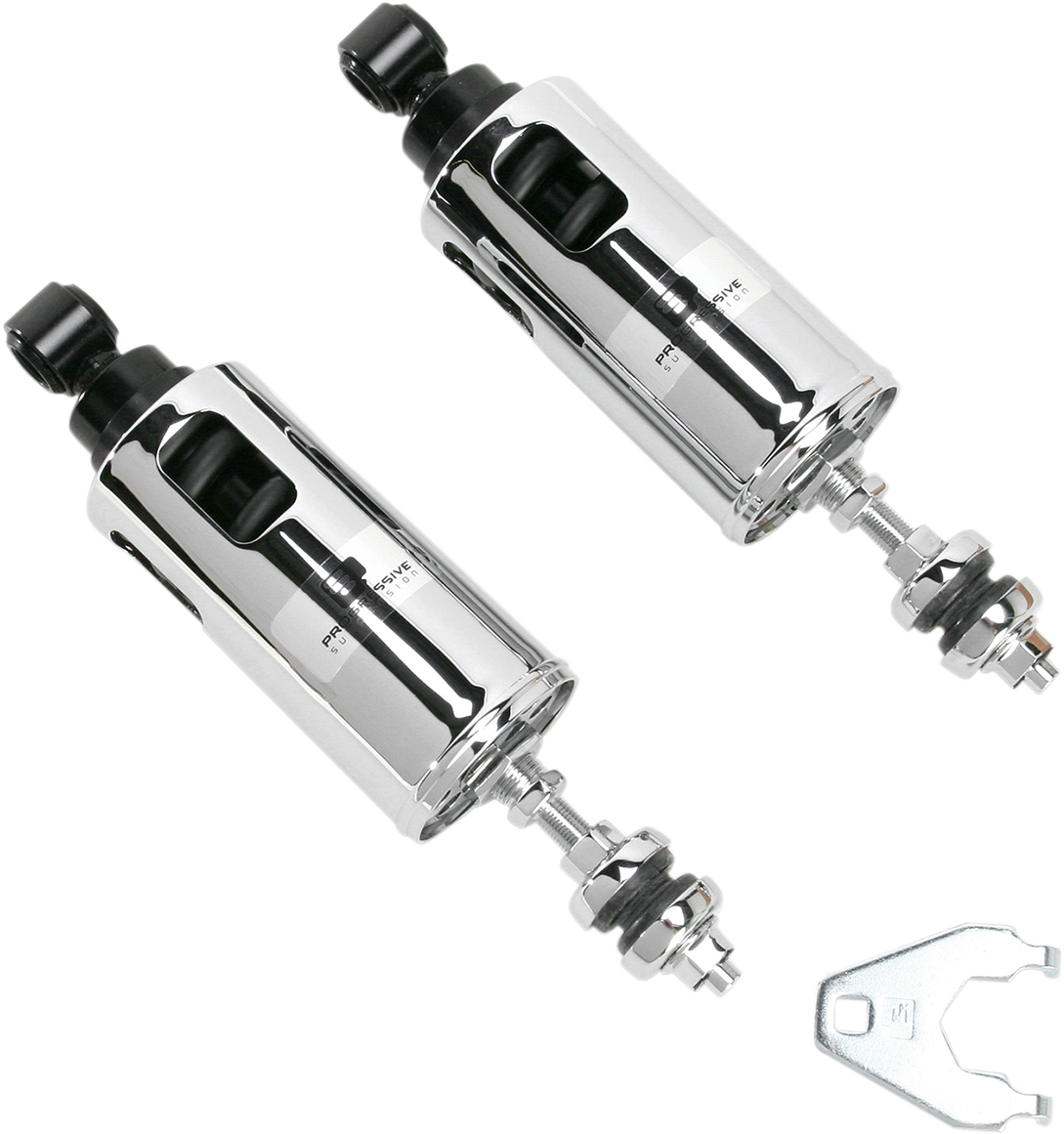 422 Series Adjustable Shocks - 950 lb/in - Chrome - Standard