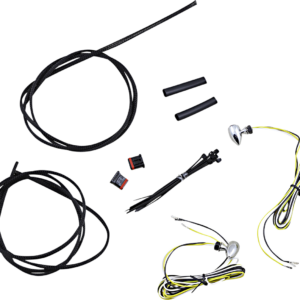 Micro Turn Signals - Dual - Amber/White - Chrome